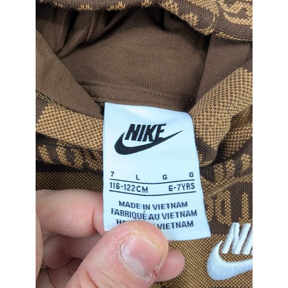 Nike Youth 7 Brown Logo Hoodie & Jogger Set - Picture 3 of 7